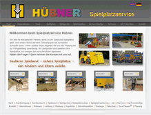 Tablet Screenshot of huebner-spielplatz.de